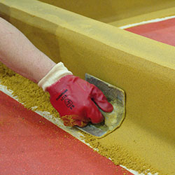 Forming Coving to Bunded Containment Area with Resin Mortar NCC